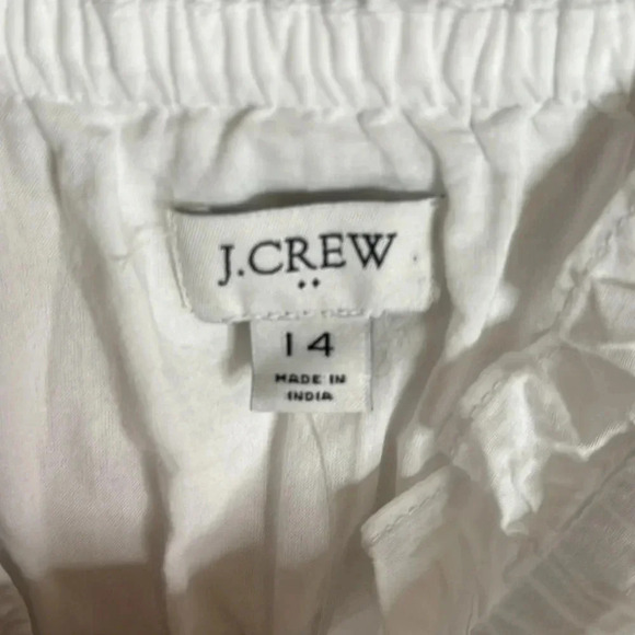 NWT J Crew Factory Maxi Dress Cotton White Size 14 - Picture 2 of 12